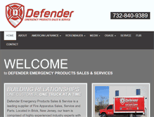 Tablet Screenshot of defenderemergency.com